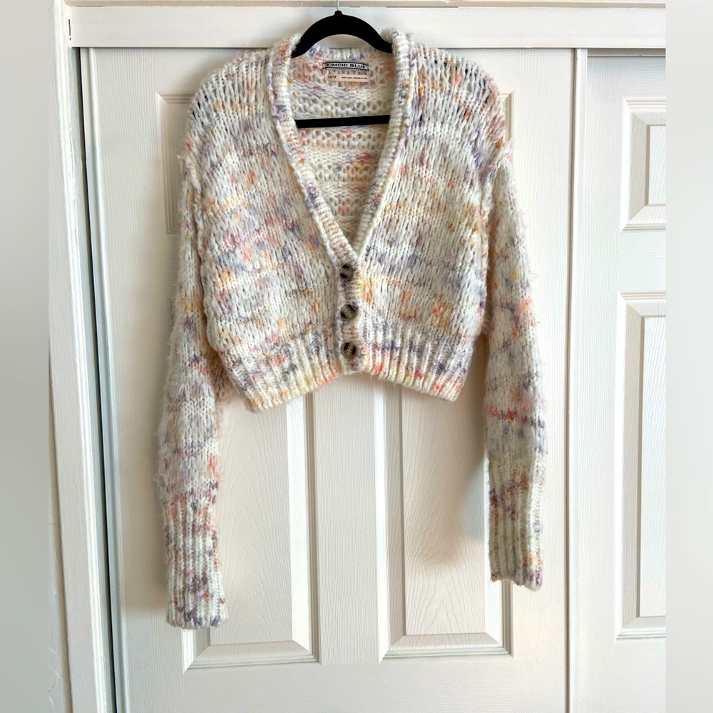 UO Kimchi Blue Bunny Cropped Cardigan